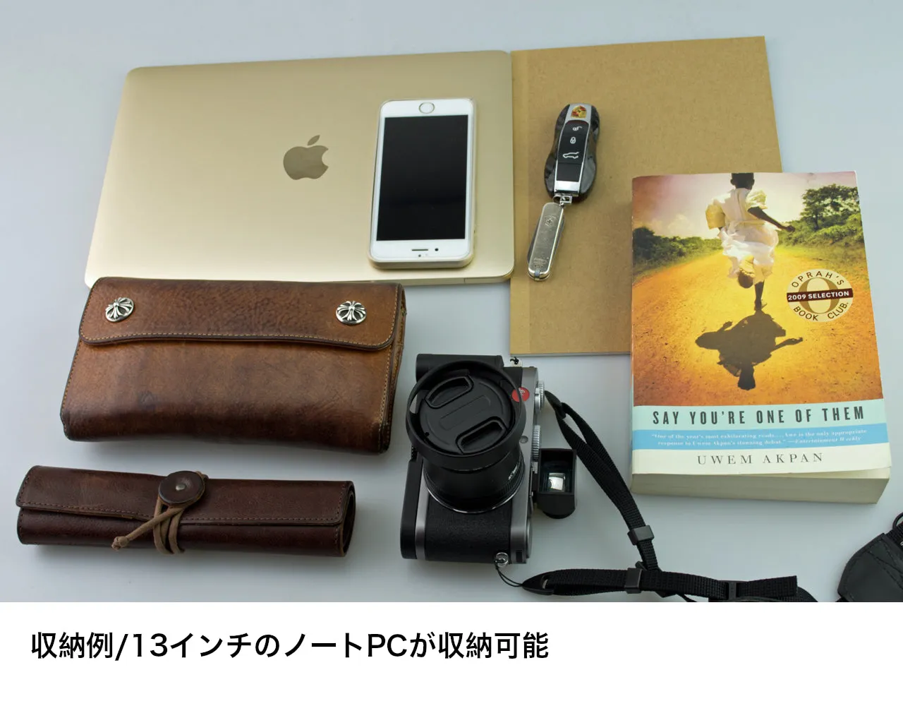 メッセンジャーバッグ (M)/LITE BROWN