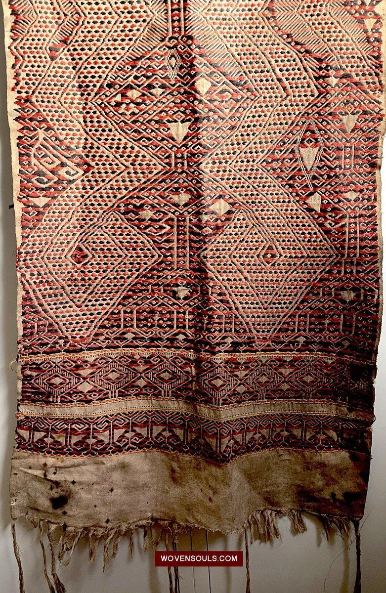 1579 Antique Pua Pilih Dayak Textile