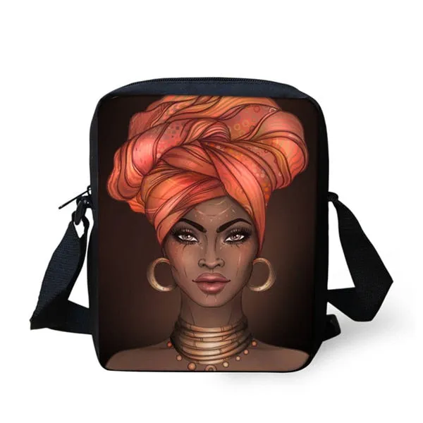 African American Art Girls Shoulder Messenger Bag Crossbody Bag for Girls Phone Bag