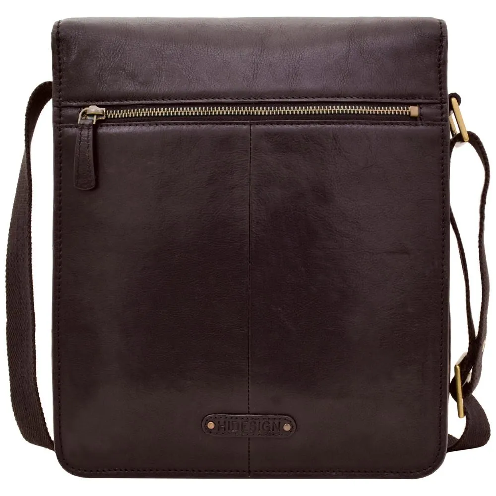 Aiden Medium Vertical Leather Messenger Bag