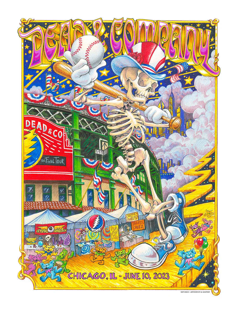 AJ Masthay "Dead & Company - Wrigley Field - Night #1 & #2" SET