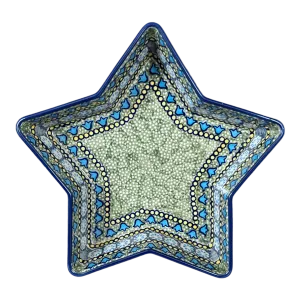 Baker, Star-Shaped, 10" in "Blue Bells" by Manufaktura | M045S-KLDN