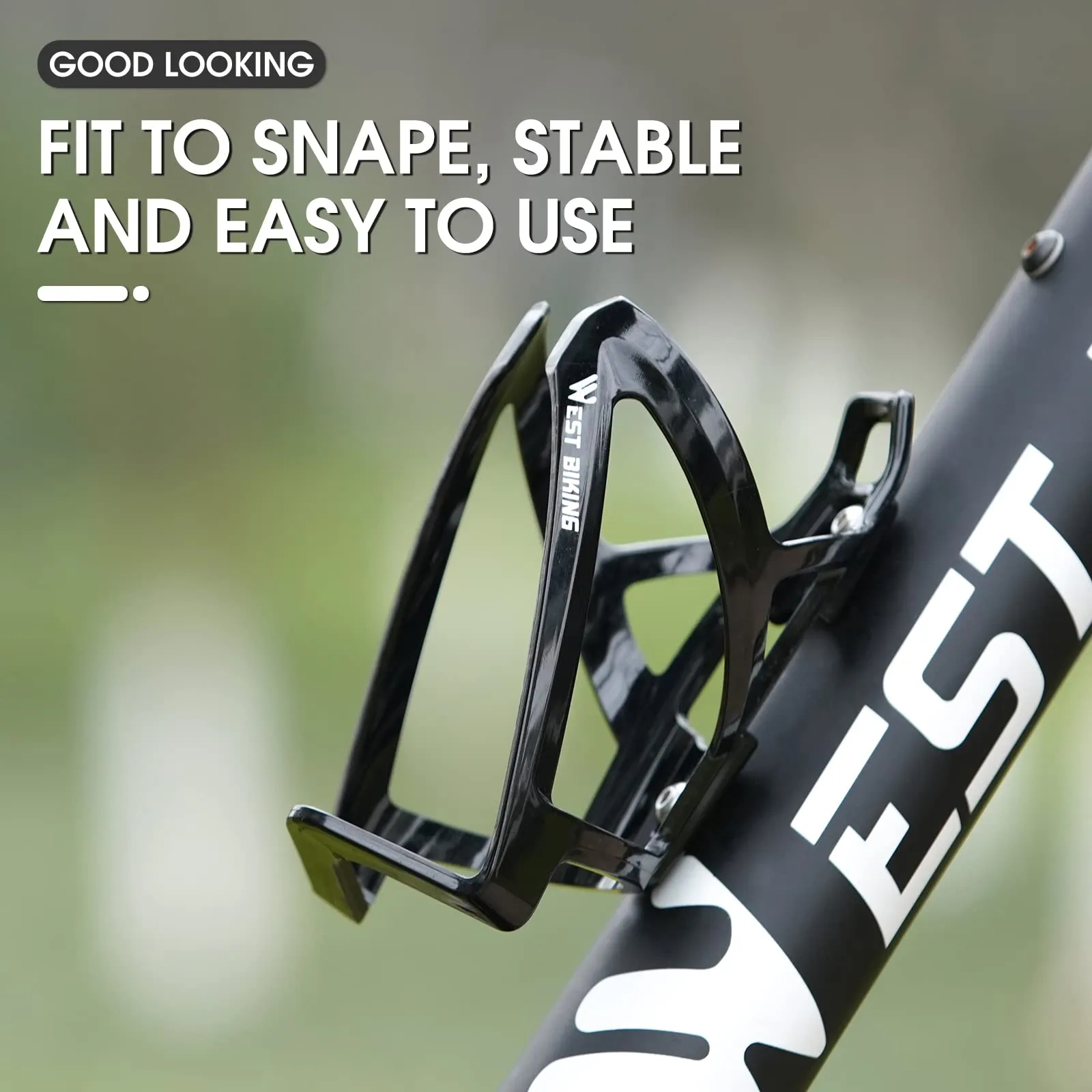 Bike Water Bottle Cage, Durable Ultralight Plastic Water Drink Holder Rack , Lightweight PC Water Bottle Holder for Bicycle, Cycling Bottle Holder Cages for MTB, Road Bike, Mountain Bikes