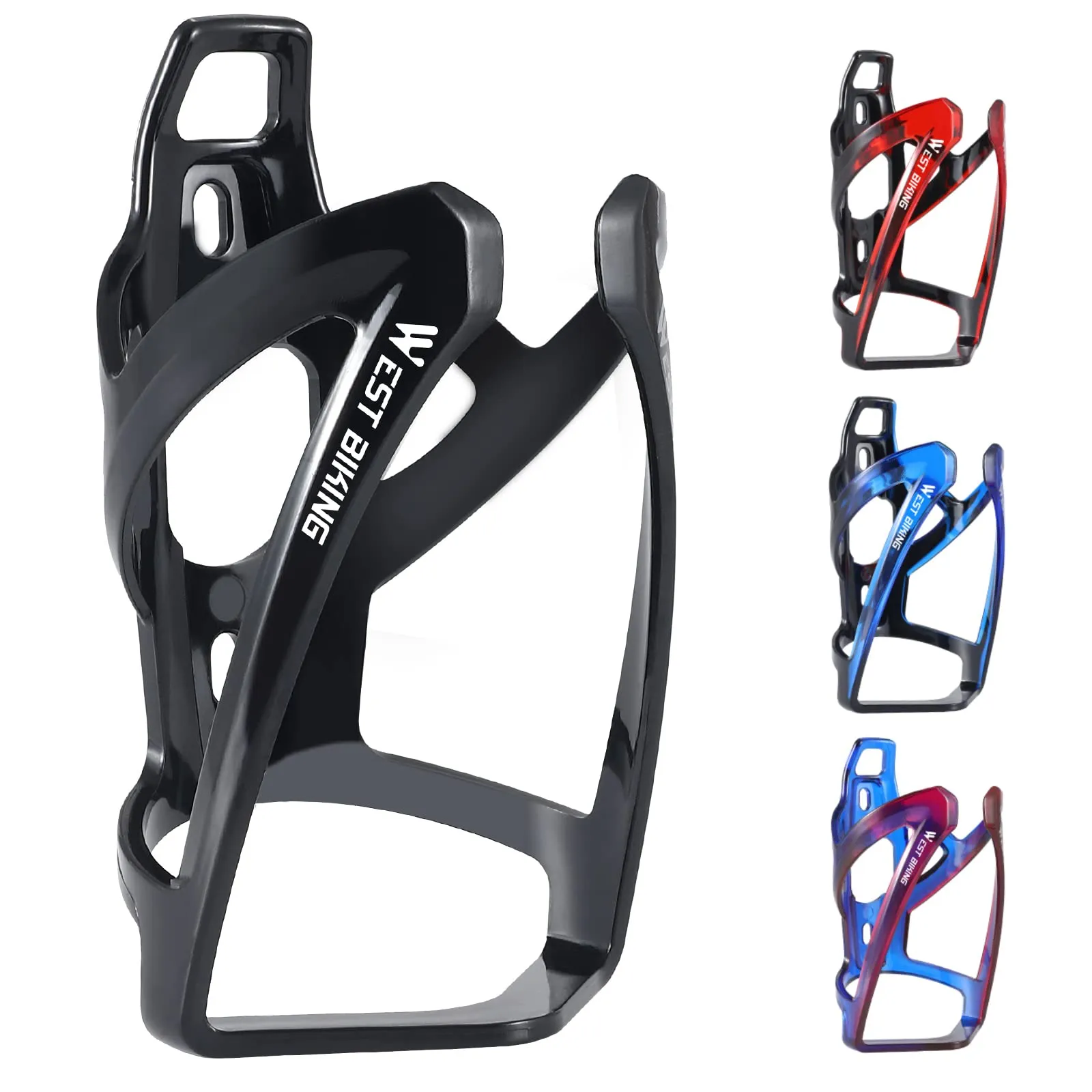 Bike Water Bottle Cage, Durable Ultralight Plastic Water Drink Holder Rack , Lightweight PC Water Bottle Holder for Bicycle, Cycling Bottle Holder Cages for MTB, Road Bike, Mountain Bikes