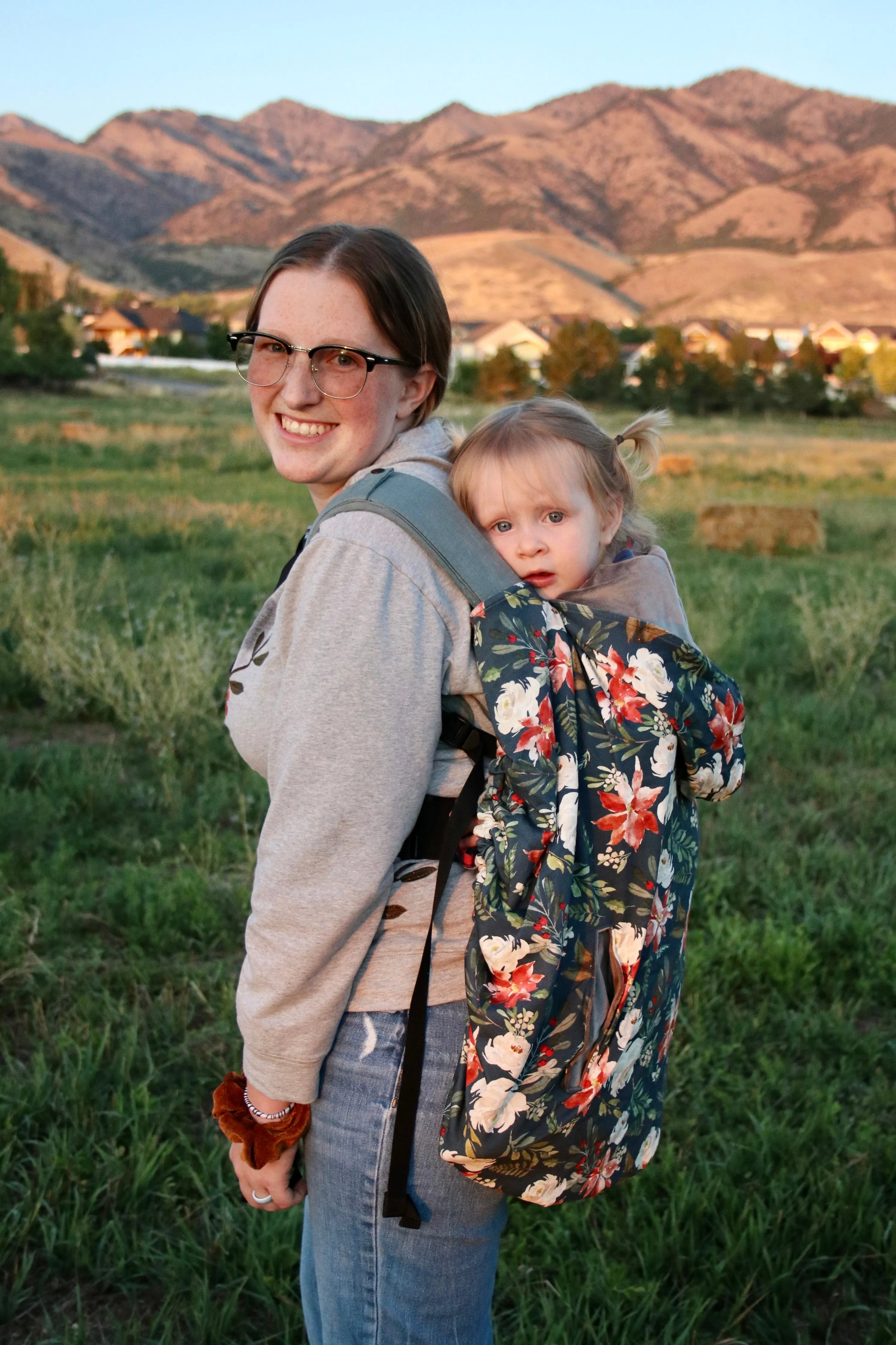 Blue Jeans Quilted Sweater Knit - Luxe Carrier Cover