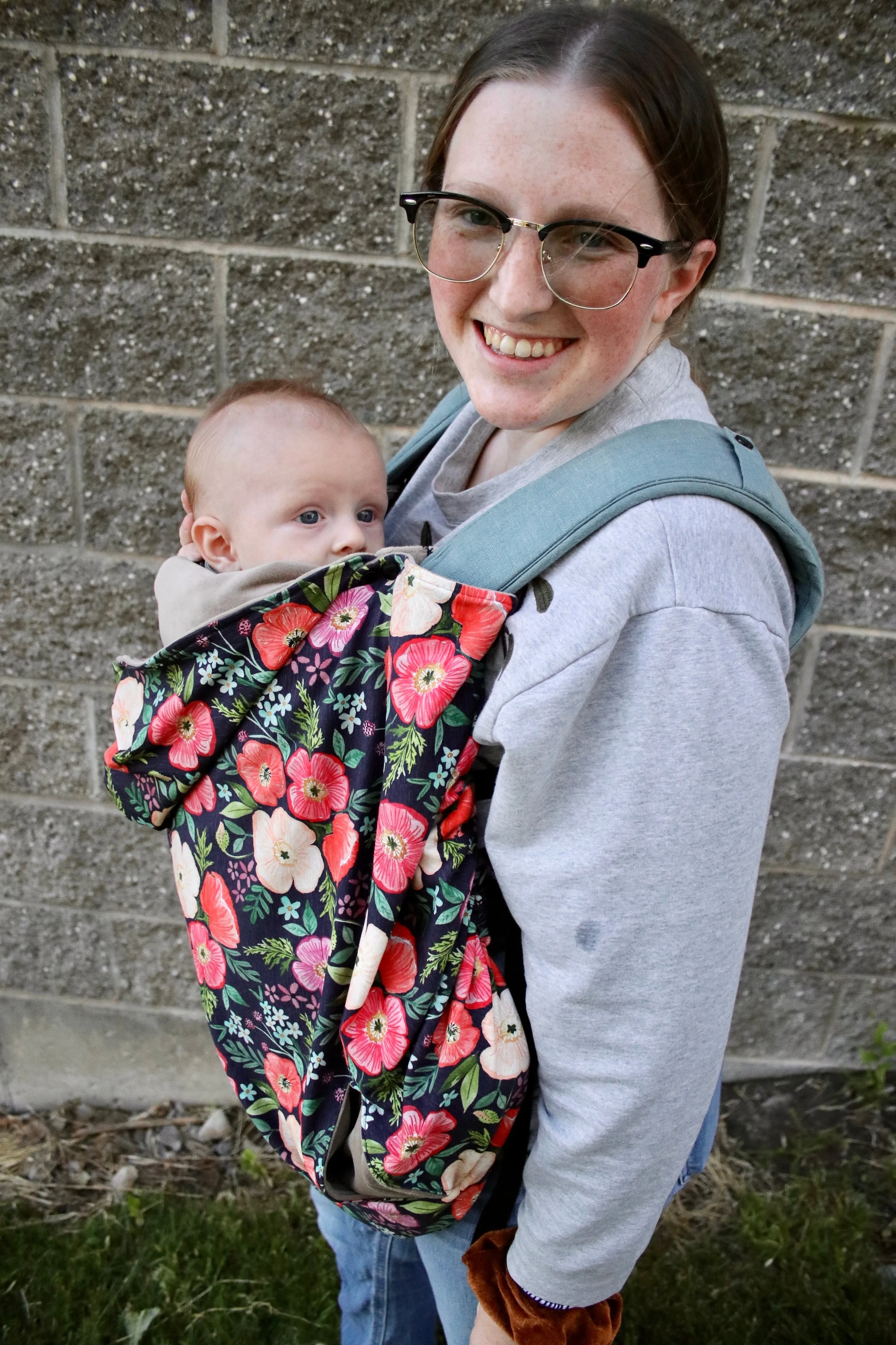 Blue Jeans Quilted Sweater Knit - Luxe Carrier Cover