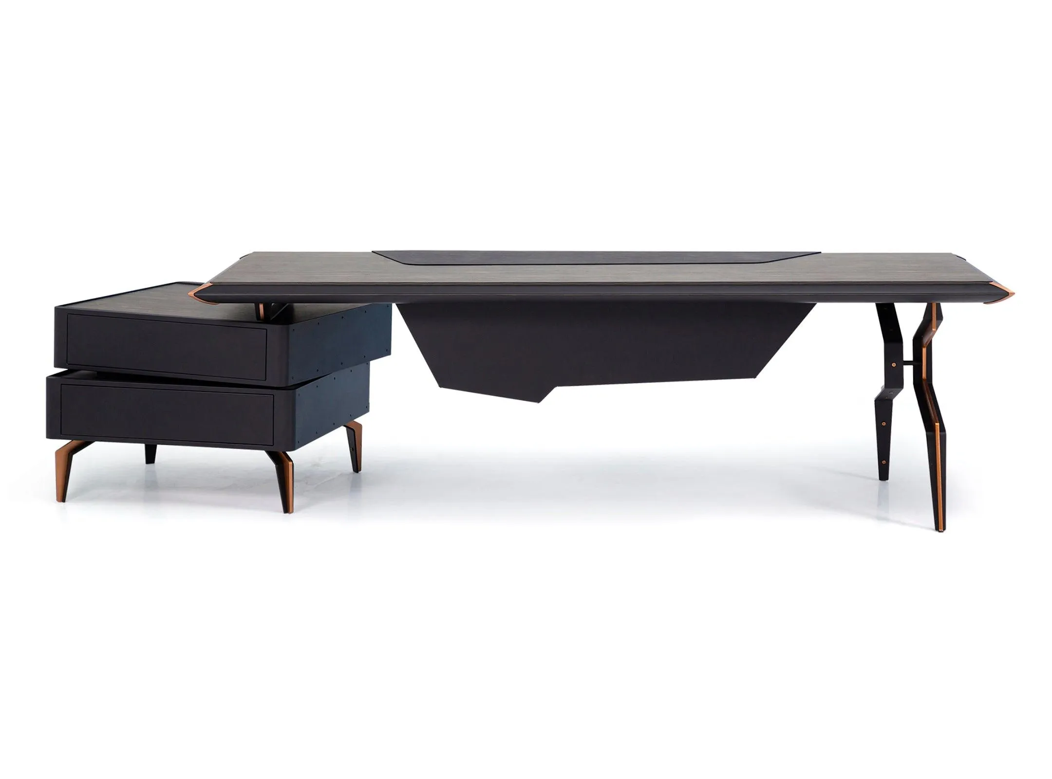 Brooklyn Executive Table with Side table/Pedestal