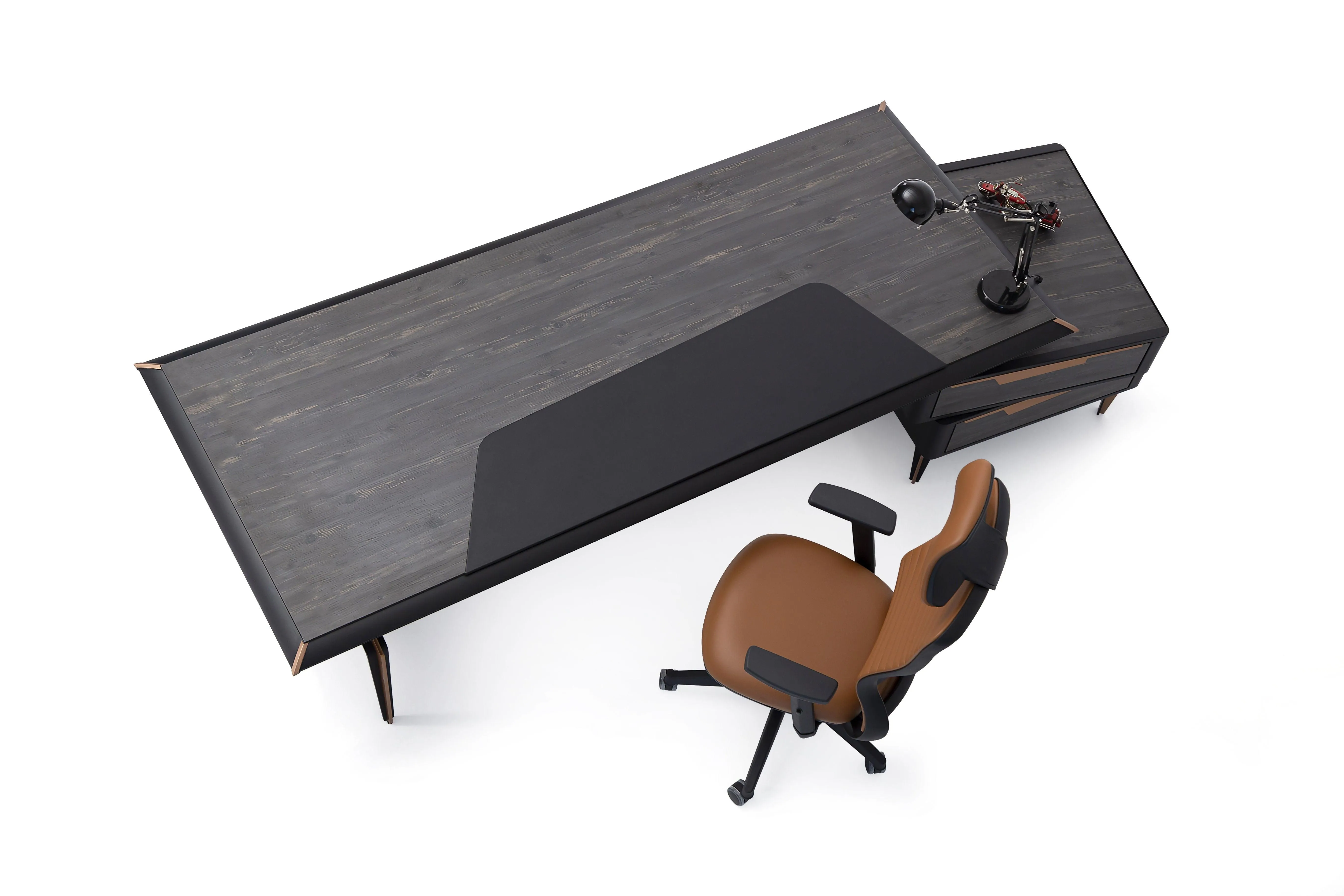 Brooklyn Executive Table with Side table/Pedestal