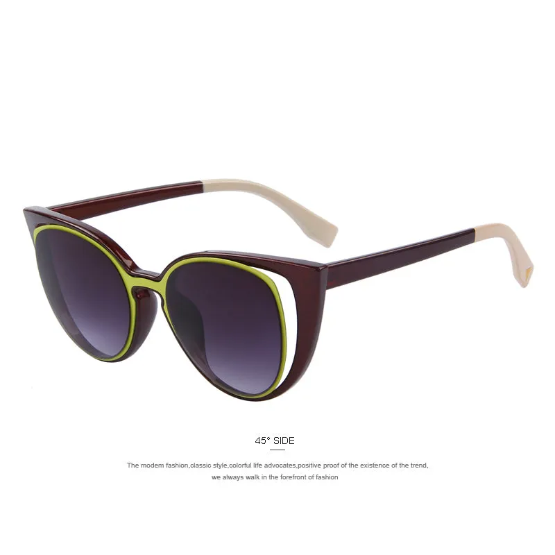 Cat Eye Retro Pierced Sunglass