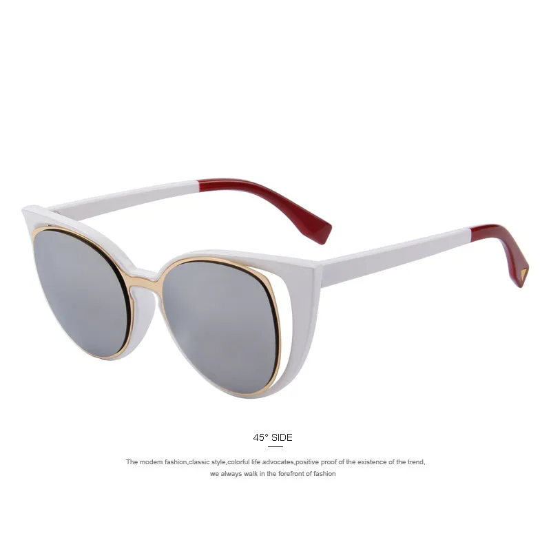 Cat Eye Retro Pierced Sunglass