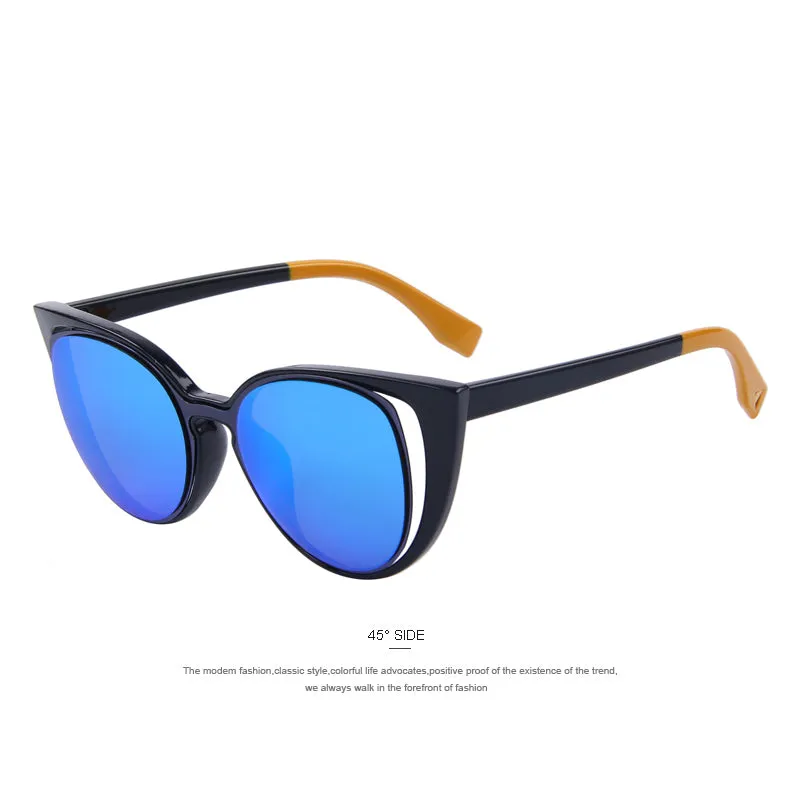 Cat Eye Retro Pierced Sunglass