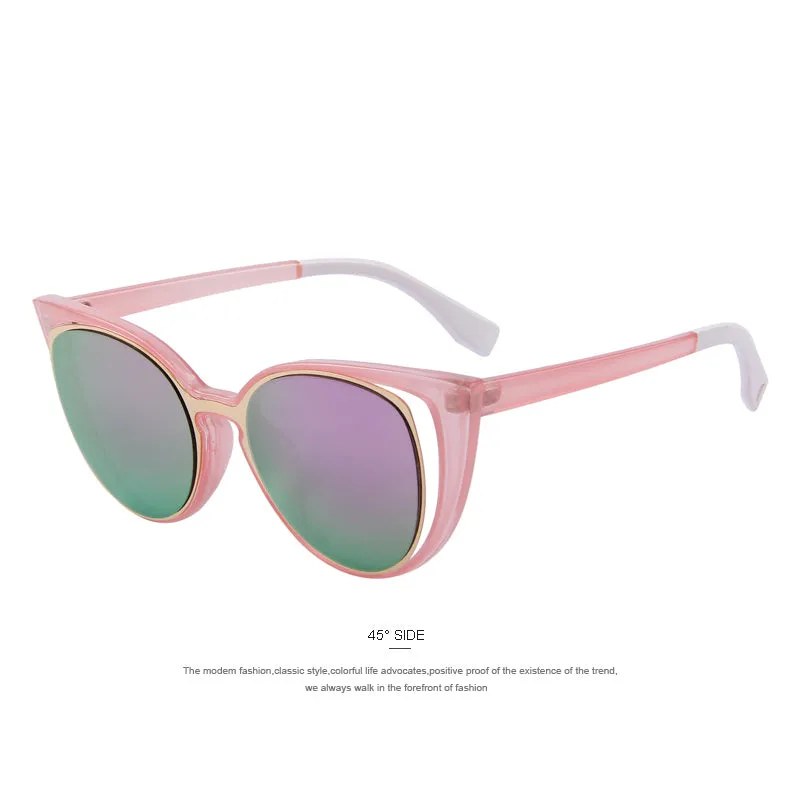 Cat Eye Retro Pierced Sunglass
