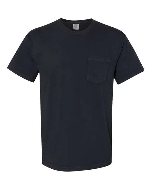 Comfort Colors Garment-Dyed Heavyweight Pocket T-Shirt 6030 Black