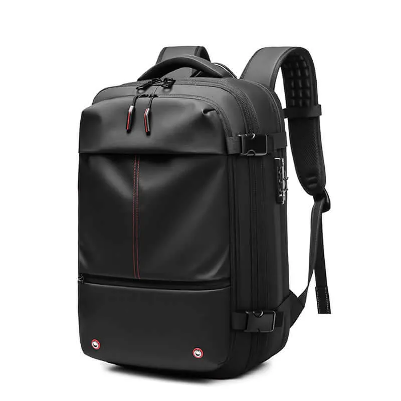 Compression Travel Backpack – USB Charger & Anti-Theft