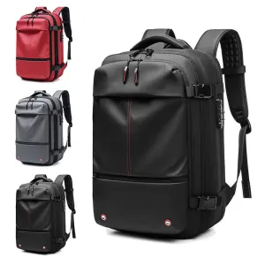 Compression Travel Backpack – USB Charger & Anti-Theft