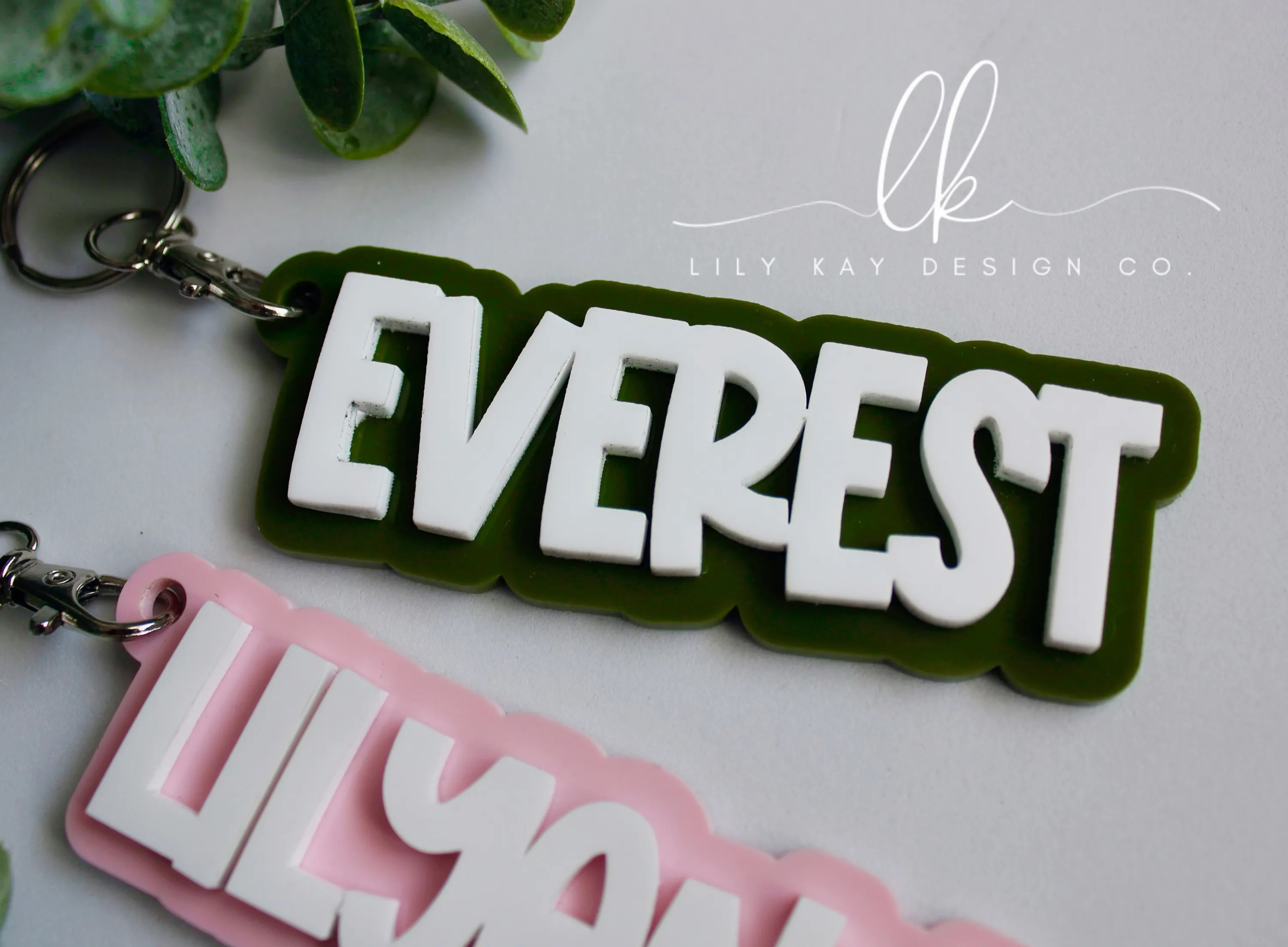 Custom Name Keychain | Bag Tag