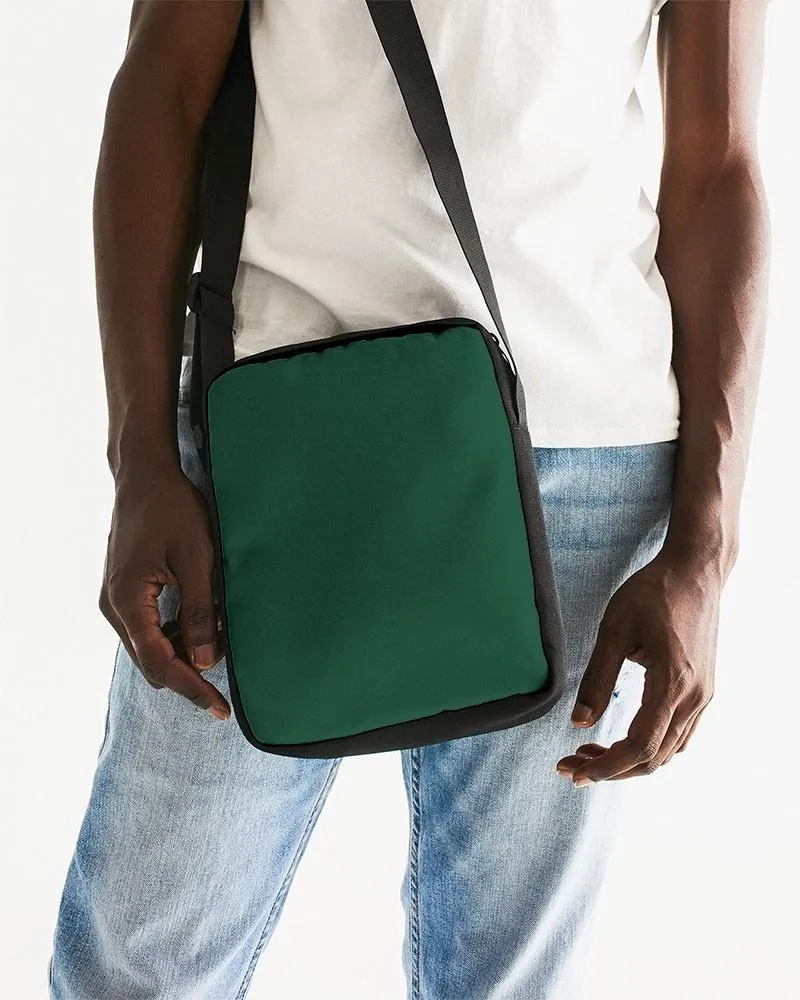 Dark Green Messenger Pouch | Dark Pastel Green | C60M0Y60K80