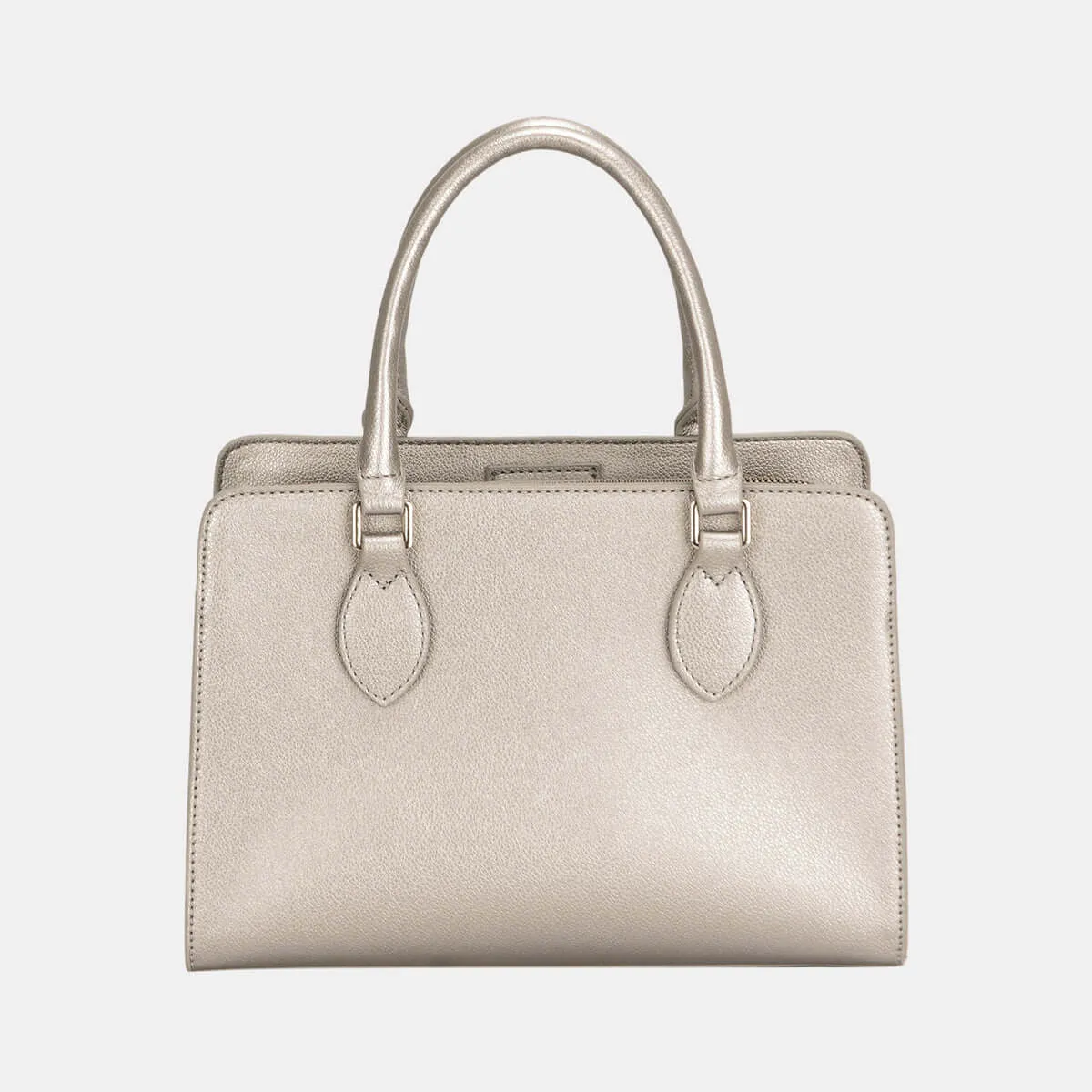 David Jones PU Leather Top Handles Tote Handbag