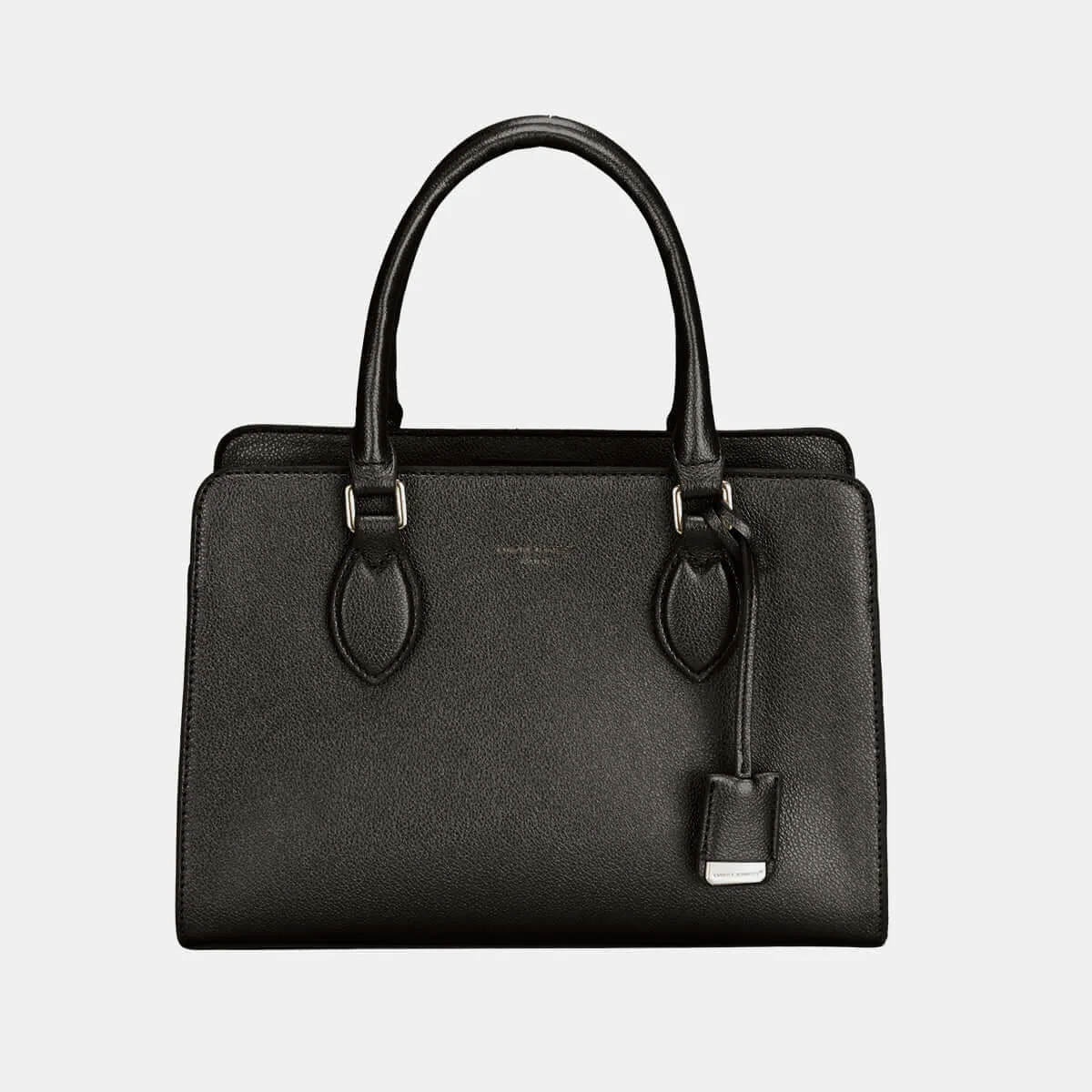 David Jones PU Leather Top Handles Tote Handbag