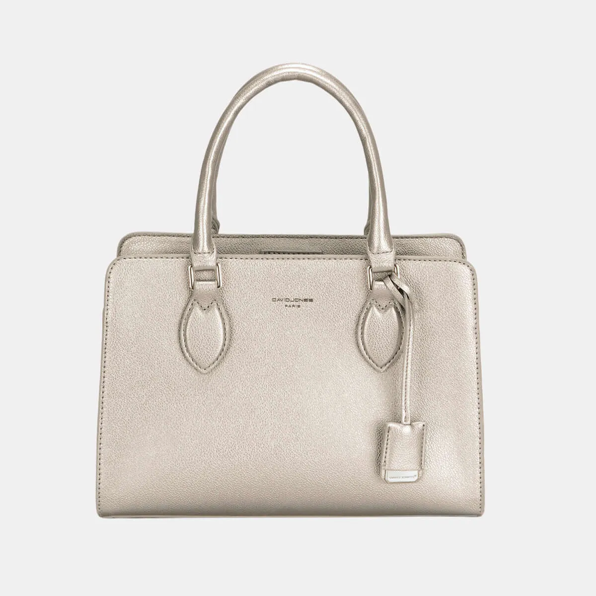 David Jones PU Leather Top Handles Tote Handbag