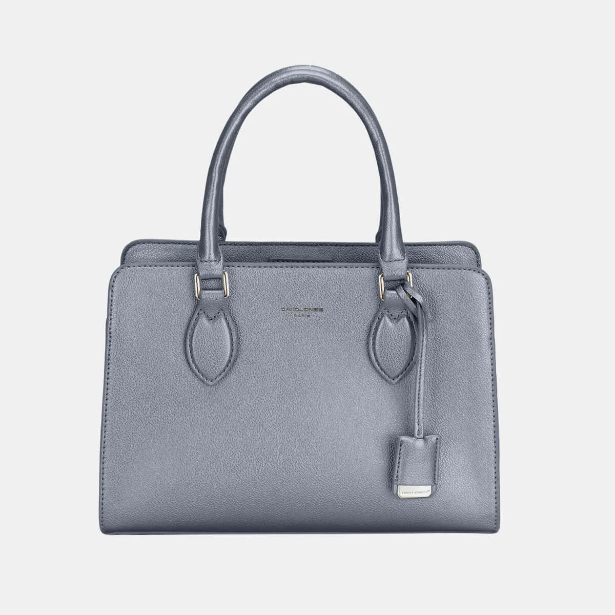 David Jones PU Leather Top Handles Tote Handbag