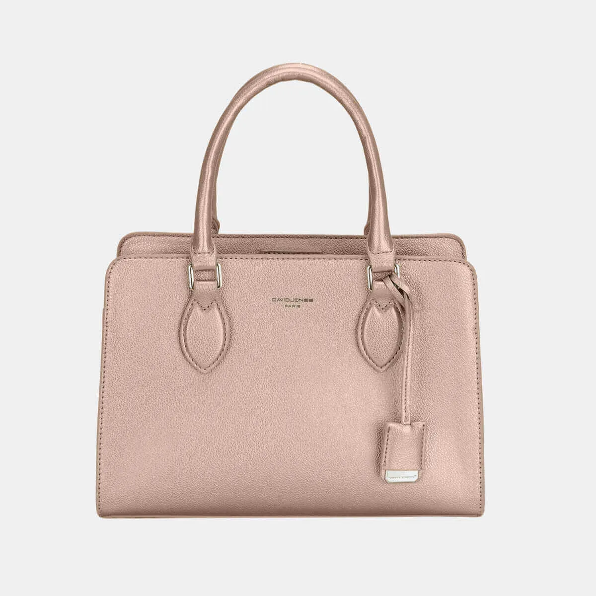 David Jones PU Leather Top Handles Tote Handbag
