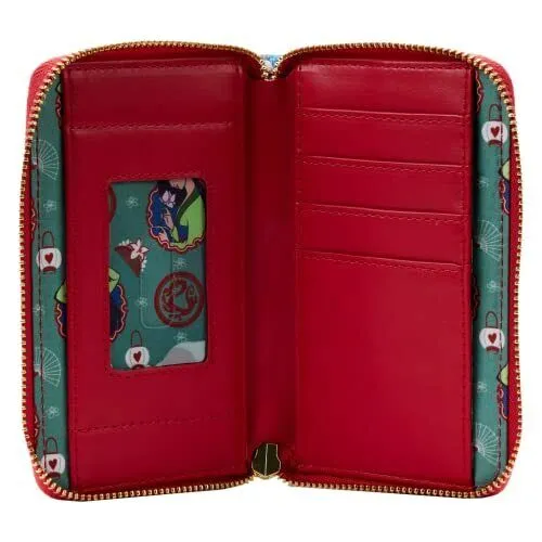 Disney Mulan Princess Scene Zip Around Wallet