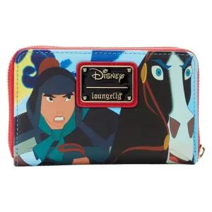 Disney Mulan Princess Scene Zip Around Wallet