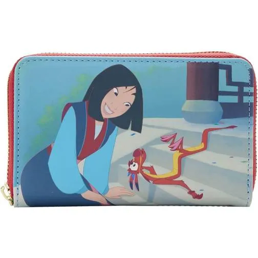 Disney Mulan Princess Scene Zip Around Wallet