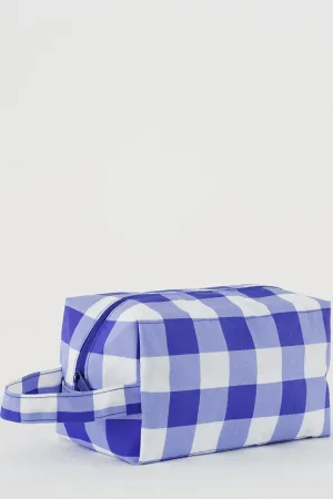Dopp Kit | Big Check Blue