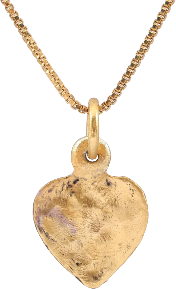FINE ANCIENT VIKING HEART PENDANT, C.850-1050 AD
