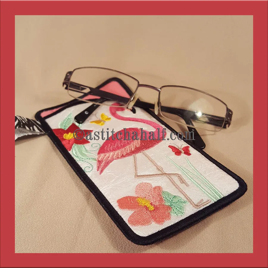 Flamingo Eyeglass Case