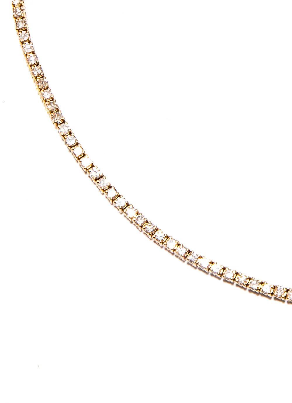 Gold & Diamond Tennis Necklace