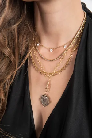 Gold & Diamond Tennis Necklace