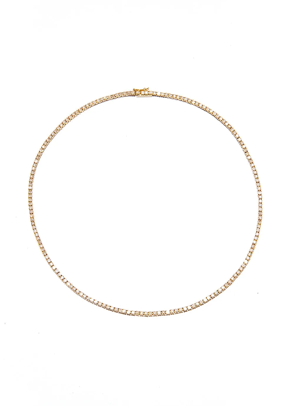 Gold & Diamond Tennis Necklace