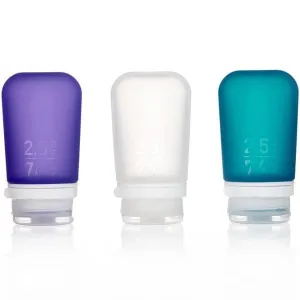 GoToob  Medium Refillable Travel Bottle 74ml - Multicolour 3pk