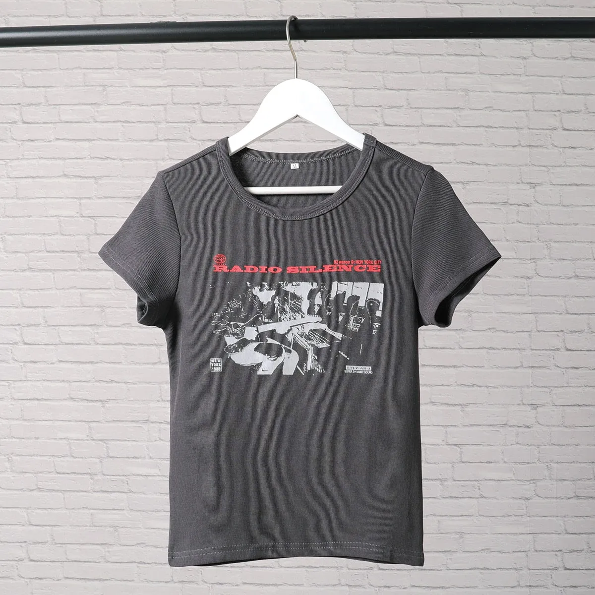 Grey Grunge Stylish Graphic Tee