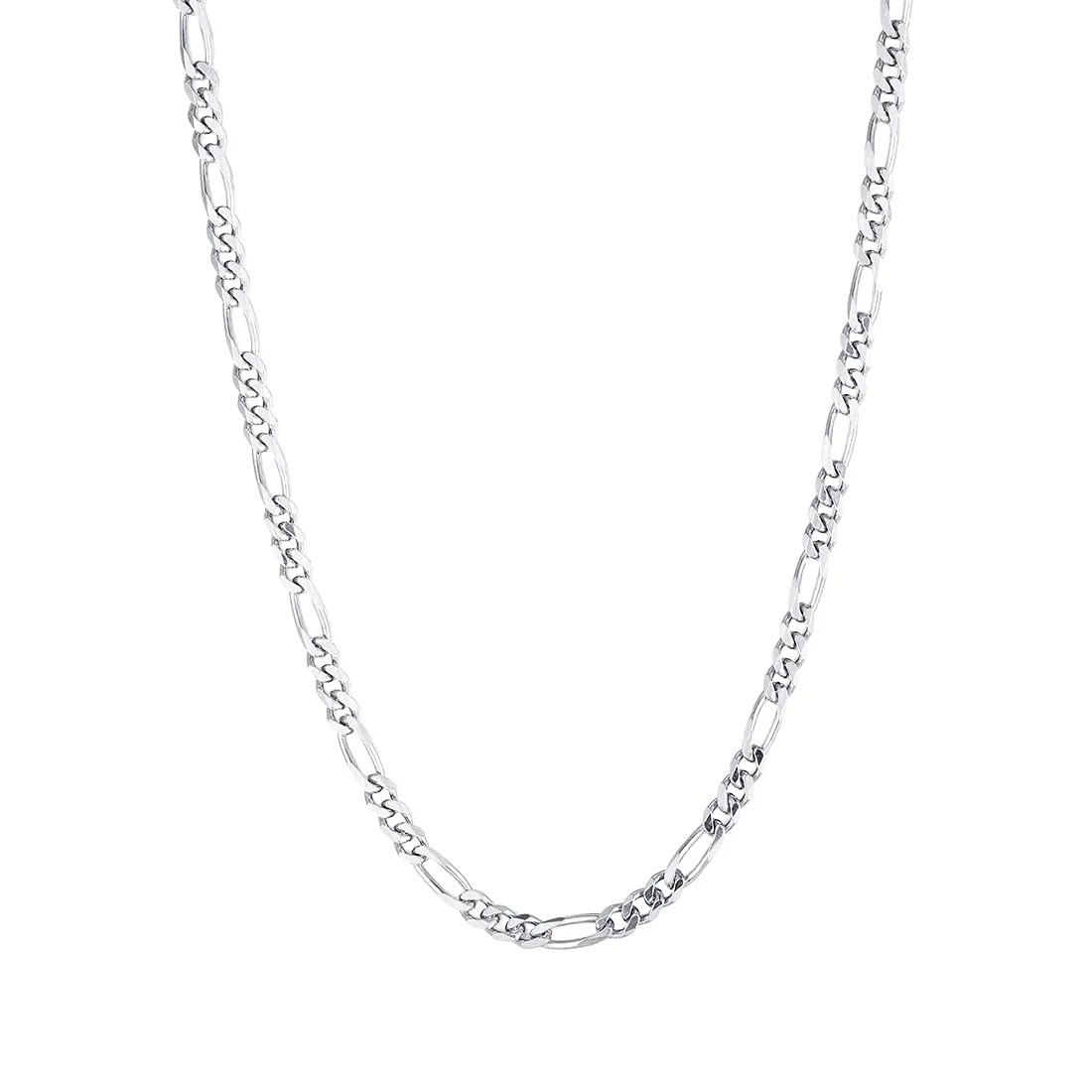iJuels 925 Pure silver 22 inch Figaro Chain for Mens