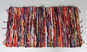 Indian Velvet Rag Rug - Small