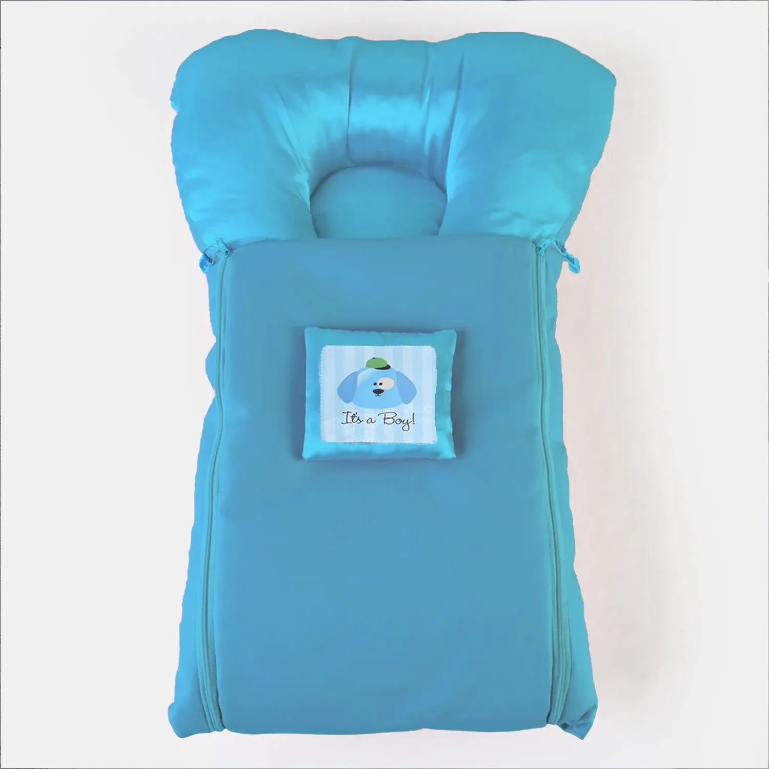Infant Carry Nest Leather Blue