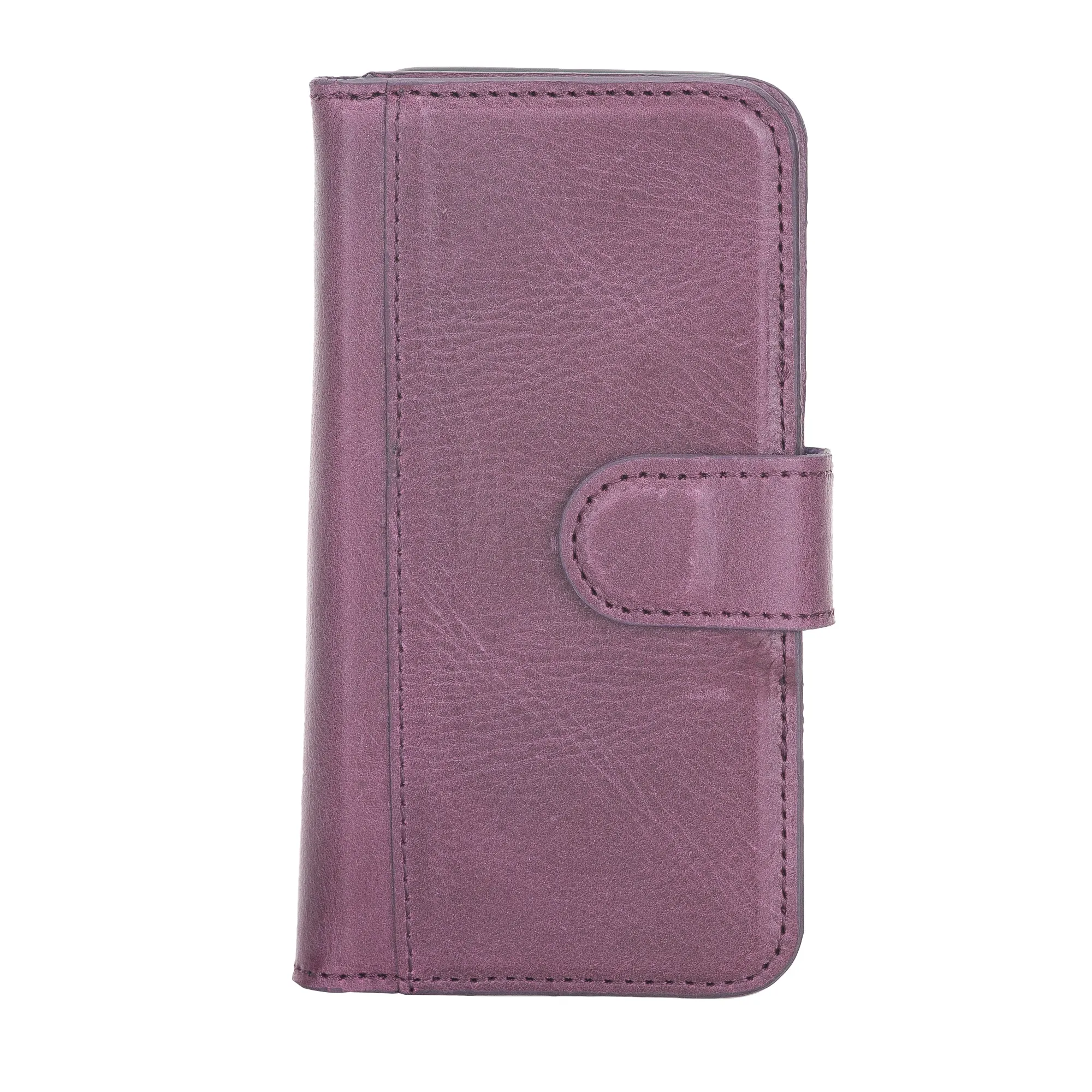 iPhone 12 Leather Dual Fold Phone Wallet Case