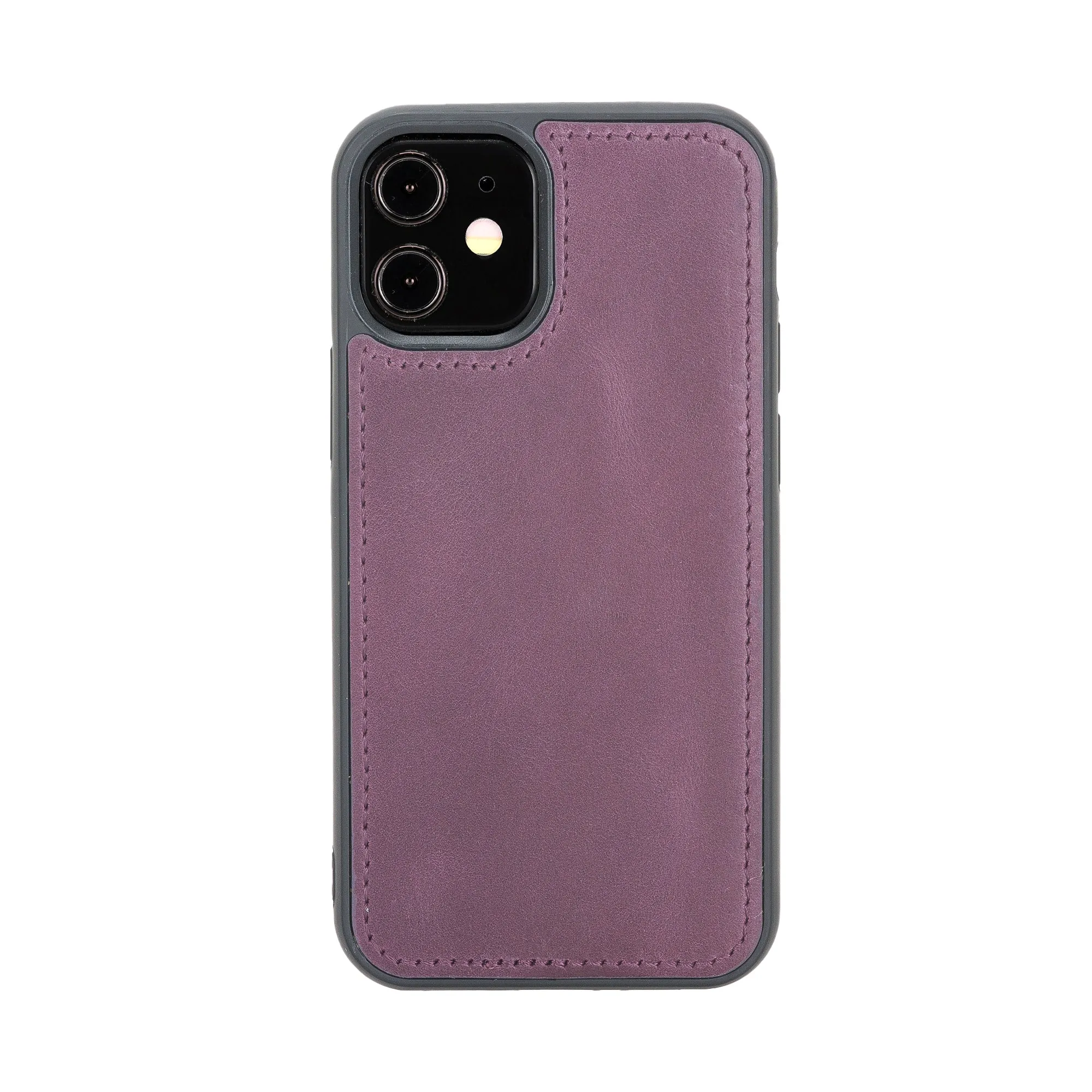 iPhone 12 Leather Dual Fold Phone Wallet Case