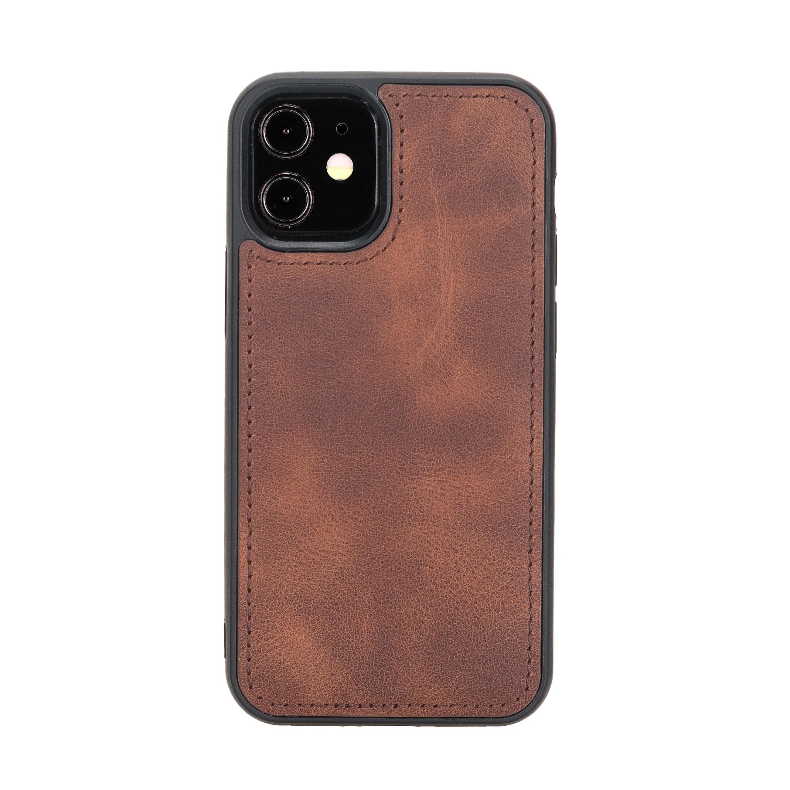 iPhone 12 Leather Dual Fold Phone Wallet Case
