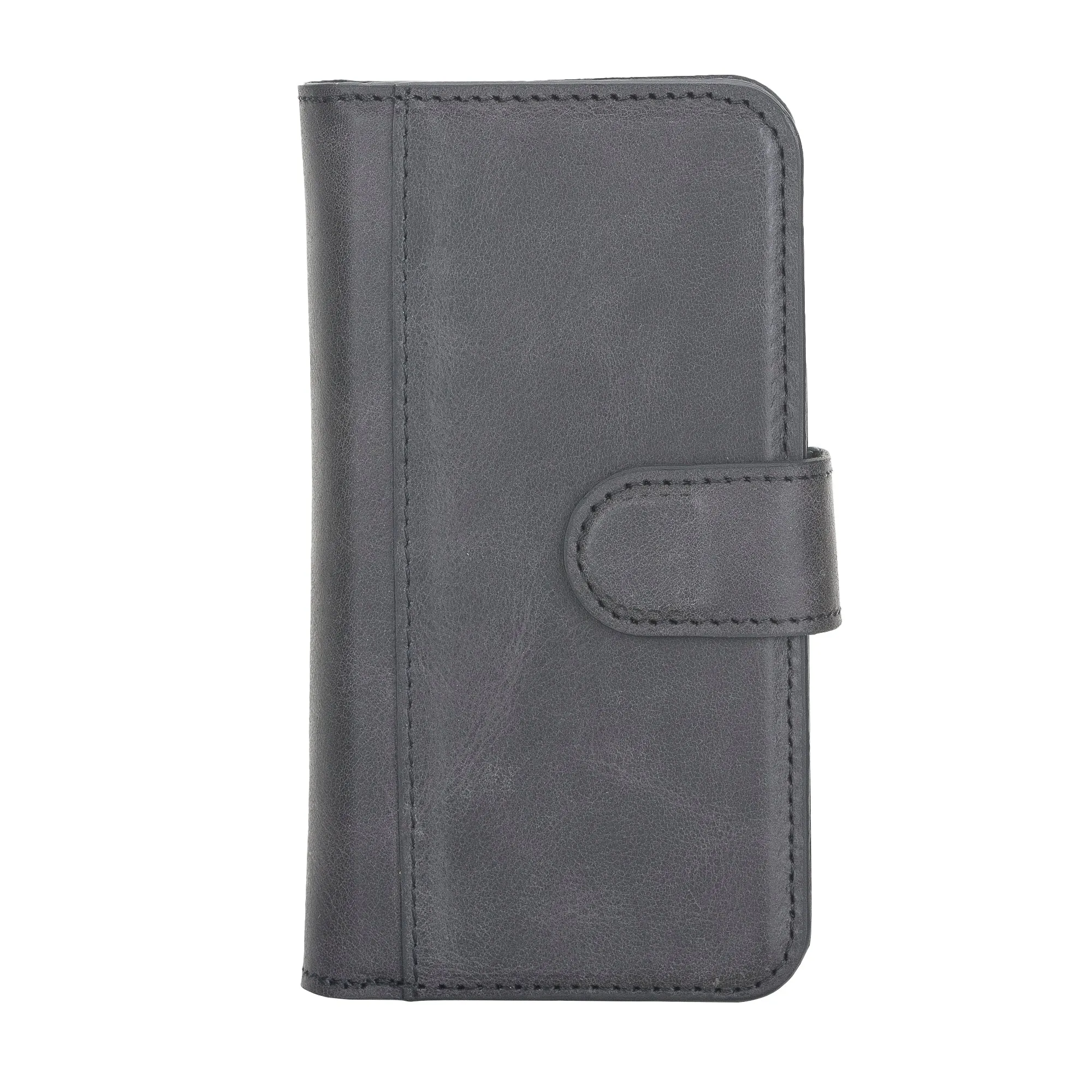 iPhone 12 Leather Dual Fold Phone Wallet Case