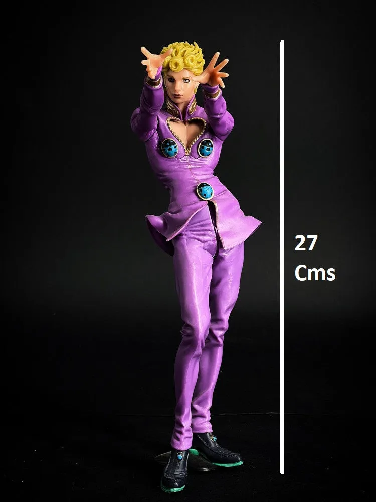 JoJo Bizarre Adventure Giorno Giovanna Standing Action Figure  | 28 Cms |