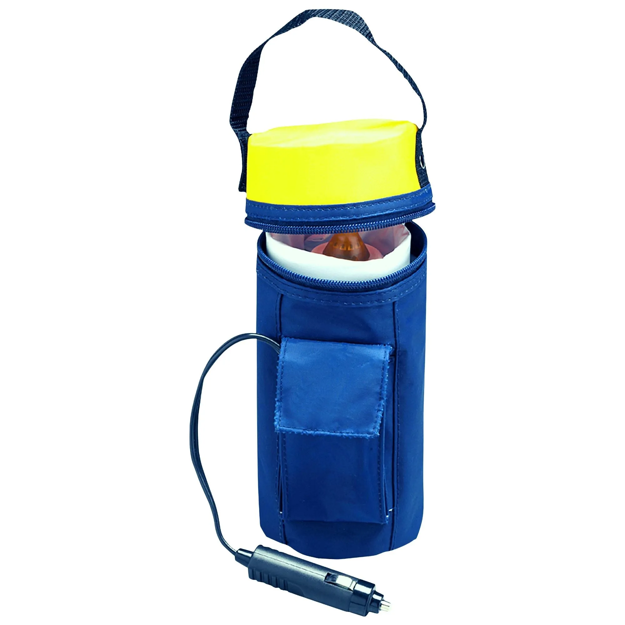 Koolatron 12V Baby Bottle Warmer w/ Insulated Carry Case, Blue, Portable Jar Warmer for Milk, Infant Formula, Breastmilk, Baby Food, Warms to the Perfect Temperature in Car, SUV, Truck, RV, Boat