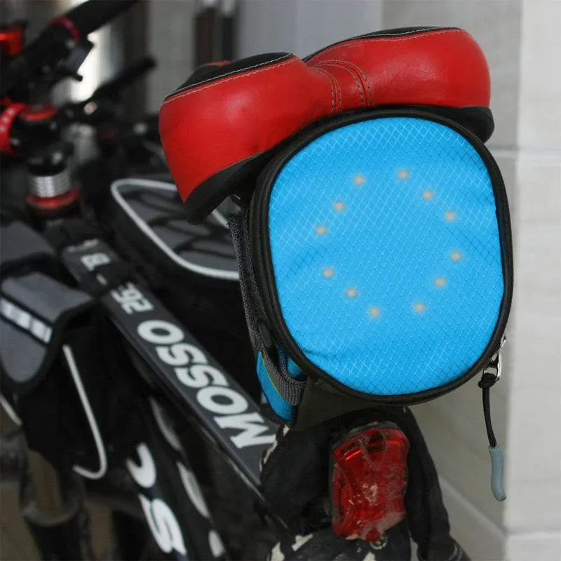 LED Turn Signal Bike Light in  Saddle Bag for Night Cycling Safety