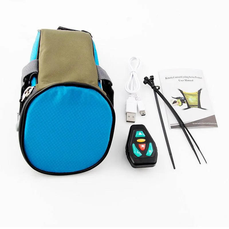 LED Turn Signal Bike Light in  Saddle Bag for Night Cycling Safety