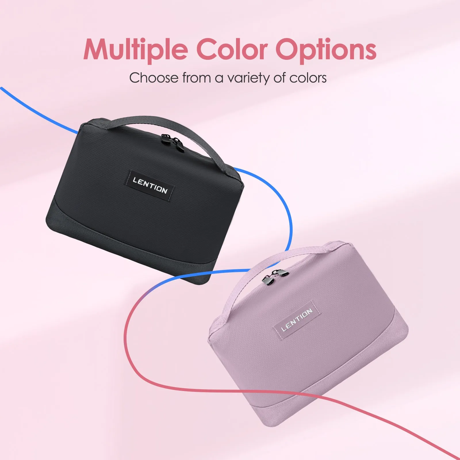 LENTION Electronics Organizer Travel Case Water-Resistant Tech Pouch for Cables Charger Phone & Accessories (PCB-M372)