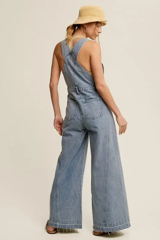 Light Denim Overalls